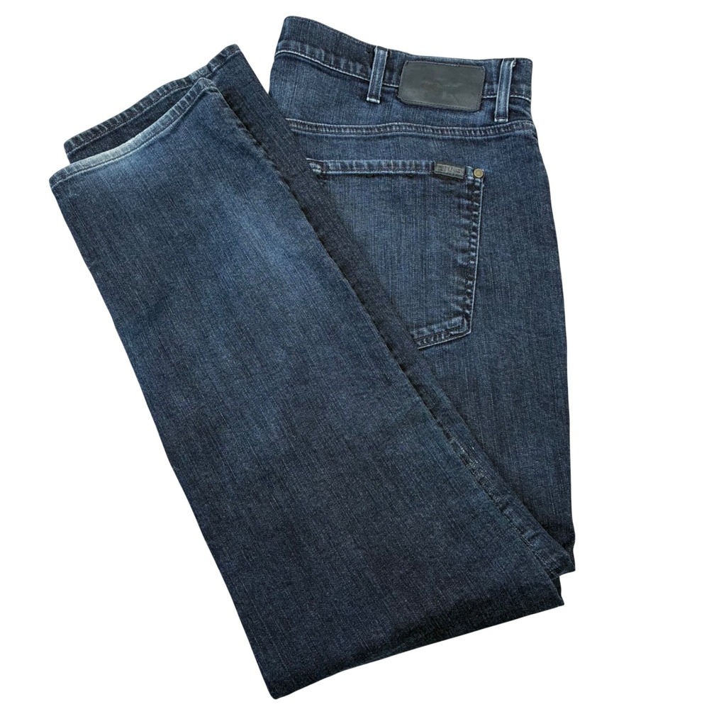 7 For All Mankind The Straight Jeans Mens 40 Blue Luxe Performance Dark Wash